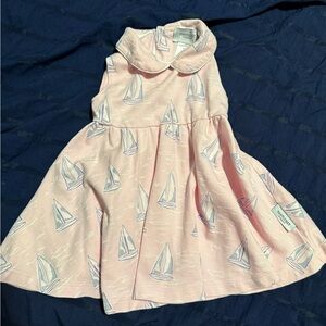 Nantucket Kids  Pink Dress with Sailboat Design